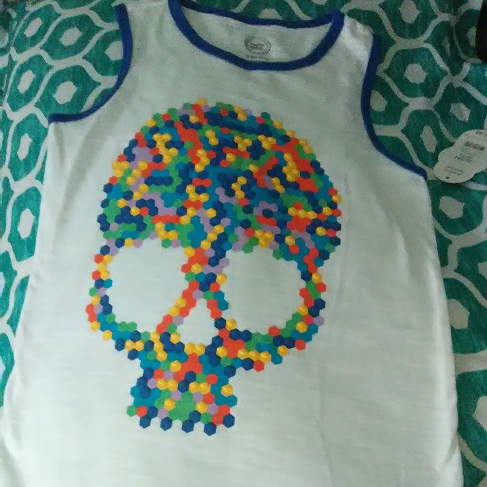 A skull tank top